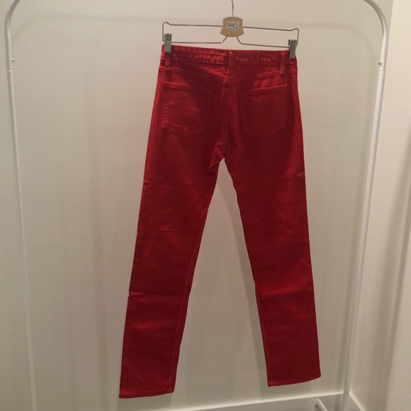American Apparel Red Slim Slack - Picture 2 of 3